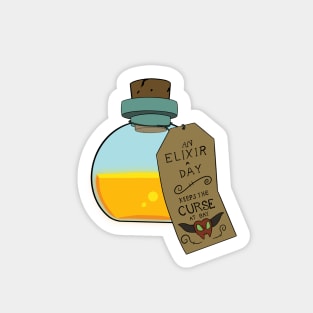 An elixir a day keeps the curse at bay Sticker